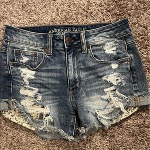 Distressed Jean Shorts